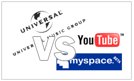 universal vs youtube und myspace
